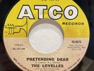 Crossover Sweet Soul 45 THE LOVELLES Pretending Dear / I'm Comin' ATCO listen