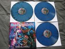 IRON MAIDEN 3 lp splatter blue edition, limited to 100 copies num oop mint