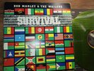 BOB MARLEY & WAILERS - survival - TUFF GONG LP GREEN CLEAR DISC VG+ listen