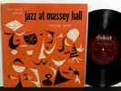 Jazz At Massey Hall Quintet 10” LP DEBUT DLP-2 MONO DG 1953 PARKER POWELL MINGUS