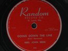 MRS. JOHN BRIM: going down the line / leaving daddy blues RANDOM Single 78 RPM