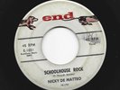 ROCKABILLY  bw/ DOOWOP 45 - NICKY DE MATTEO - SCHOOL HOUSE ROCK - HEAR -1958 END