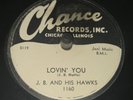 J.B. Hutto & The Hawks ‎– Lovin' You / Pet Cream Man  78 RPM Blues