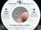 RARE Northern soul PROMO 45 LINDA JONES My Heart Needs A Break LOMA NM WLP