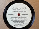 78Rpm Hot Dance, Ambrose Orch 'Happy Days Are Here Again' Decca Sample M.117