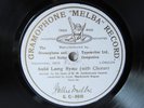 78rpm NELLIE MELBA sings AULD LANG SYNE - Mauve G&T London 1905
