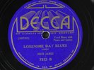 JESSE JAMES: lonesome day blues / southern casey jones DECCA Single 78 RPM