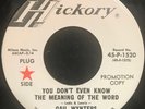 Gail Wynters - You Don't Even Know The Meaning Of The Word, 7