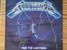 LP VINYL METALLICA ALBUM RIDE THE LIGHTNING MFN 27 UK 1ST PRESS 1984 EX/EX