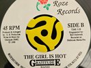 Modern Soul Funk Boogie 45 - Gratitude Band - The Girl Is Hot - Roze Vg++ HEAR