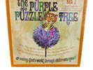 Vintage 1970s Purple Puzzle Tree 6 Book 1 Record Boxed Set Poster
