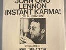 John Lennon / Instant Karma / Picture Sleeve /45rpm Apple Records 1 SIDED PROMO