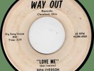 BEN IVERSON & HORNETS Love Me / Fools Rush In 45rpm Way Out 1962 doo-wop