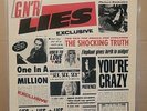 Guns N Roses Lies LP Vinyl Record Germany 1988 UNCENSORED Insert VG+