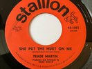 Trade Martin She Put The Hurt On Me  USA  Reissue 7
