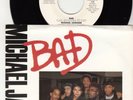 MICHAEL JACKSON - BAD - PROMO EPIC RECORDS 45 WPS - GREAT SHAPE
