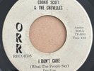 Rare Original Northern Soul 45 - Cookie Scott - I Don’t Care / Mislead - Orr