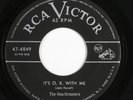 R&B/Doo Wop 45 HEARTBREAKERS It's O.K. With Me RCA VICTOR VG+ HEAR h