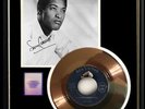 SAM COOKE A CHANGE IS GONNA COME GOLD  RECORD PRITNED SIGNED AUTOGRAPH RARE