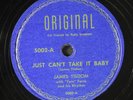 JAMES  TISDOM: just can't take it baby / selling that stuff ORIGINAL Single