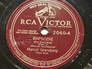 Marcel Grandjany Rapsodie (for the Harp) Red Seal Record Shellac 10