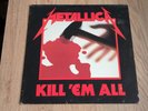 METALLICA - KILL 'EM ALL (UK 1983 RELEASE - ORIGINAL INNER SLEEVE - FAIR/VG