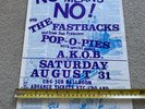 NOMEANSNO  FASTBACKS RARE Original Poster Flyer  Punk Canada Canadian D.o.a.