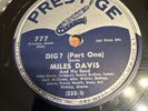 Prestige 78 RPM Miles Davis - Dig Pt 1&2 777 V++ Jazz