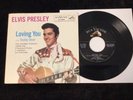 ELVIS PRESLEY 45 47-7000 LOVING YOU/LET ME BE YOUR TEDDY BRAR NM TO MINT BEAUTY