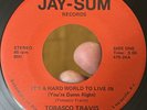 RARE Kentucky Deep Funk Soul 45 TOBASCO TRAVIS It’s A Hard World To Live In EX*