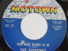 SUPREMES Your Heart Belongs To Me / Seventeen MOTOWN 45 first pressing 1962 HEAR