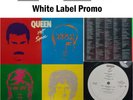 Queen Hot Space LP Elektra 1982 EX Vinyl White Label Promo Inner David Bowie 91h