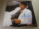 MICHAEL JACKSON Thriller Vinyl SIGNED W/COA Used  1982 Epic Records Quincy Jones