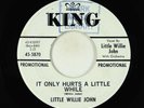 R&B Soul Popcorn 45 - Little Willie John - It Only Hurts - King - promo