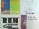 Four R.E.M. 45's Can't Get There From Here/Superman/Supernatural/Fall On Me REM