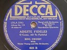 Bing Crosby Silent Night Adeste Fideles Decca 78 RPM Shellac 10” Christmas 1938