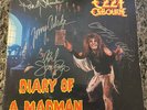 Ozzy Osbourne  Diary of a Madman  Entire Band Signed Vinyl Randy Rhoads Signed