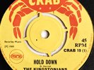 The Kingstonians Hold Down/Barry York Who Will She Be 1969 Crab 7'' Vinyl Reggae
