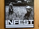 Infest Slave LP  White Vinyl Reissue VG+ / VG+ punk hardcore KBD