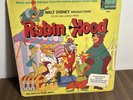 WALT DISNEY ROBIN HOOD STORY & SONGS DISNEYLAND LP 1973 w/ BOOK 3810 PURPLE ED.