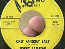 RARE Rock N Roll Garage 45 BOBBY JAMESON Okey Fanokey Baby TALAMO VG+*