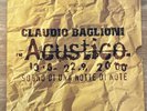 CLAUDIO BAGLIONI - Acoustic. Dream Of A Night Of Notes (3XLP-VINYL) Live