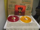 2008 FALL OUT BOY FOLIE A DEUX RED & ORANGE LIMITED EDITION 2 LP SET ISLAND