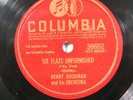 Benny Goodman / Peggy Lee - Six Flats Unfurnished 1942 Columbia 36652 78 RPM