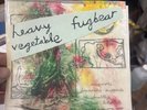 Heavy Vegetable Fugbear – Split 7” VG+ / With Inserts VG+ Rob Crow Pinback