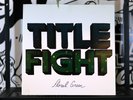 Title Fight Floral Green Vinyl LP 1st Press Black w/ Rare Slip Sleeve + Poster