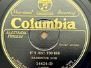 BLUES 78 ; BARBECUE BOB COLUMBIA  It Just Won't Hay/ It's Just Too Bad