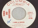 SIMON & GARFUNKEL • I Am A Rock 1966 45 PROMO Rare Dark Red Vinyl LISTEN EX+