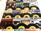 PRICE REDUCED  BEATLES ALL 19 CAPITOL SWIRL 45s AND PICTURE SLEEVES LOT