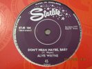 ROCKABILLY-ALVIS WAYNE-DON'T MEAN MAYBE BABY-STARLINE 1977 PRESS